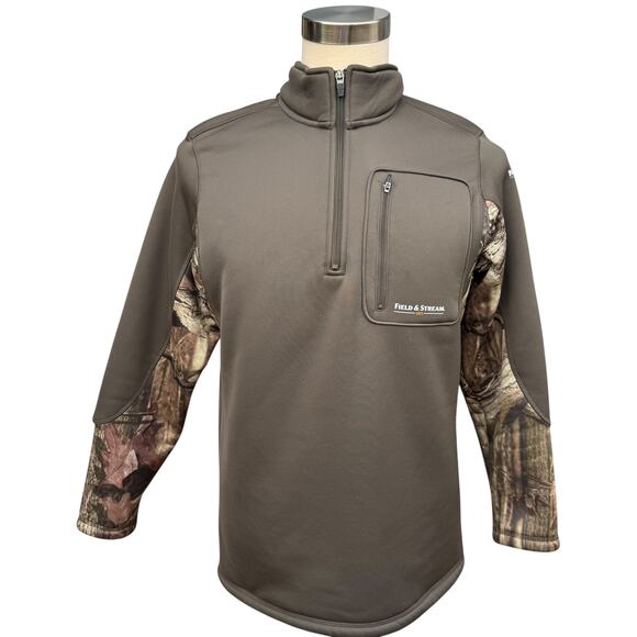Field & Stream Men’s M Camouflage 1/4-Zip Mock Neck Pullover Jacket - Picture 1 of 10